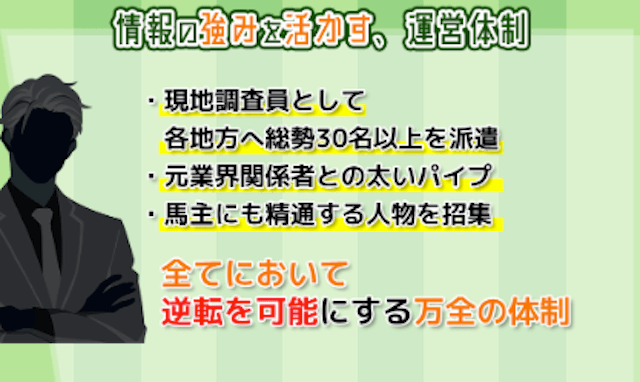 逆転競馬「関係者や現地で集めた情報をもとに的確な予想を提供！」